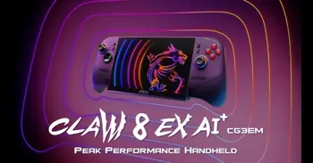 MSI impulsa los videojuegos con Claw 8 EX AI+ y el procesador Intel Arc G3 Extreme
