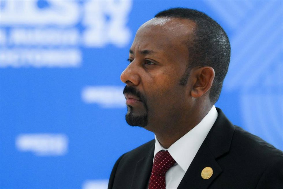 Archivo - El primer ministro de Etiopía, Abiy Ahmed, durante un viaje oficial a Rusia en octubre de 2024 (archivo)