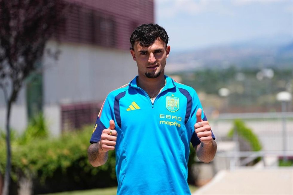 El jugador internacional español Marc Pubill en el Media Day de la selección española previo al Mundial 2026