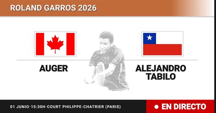 Felix Auger-Aliassime - Alejandro Tabilo: resumen y estadísticas del partido de Octavos de final de Roland Garros ATP