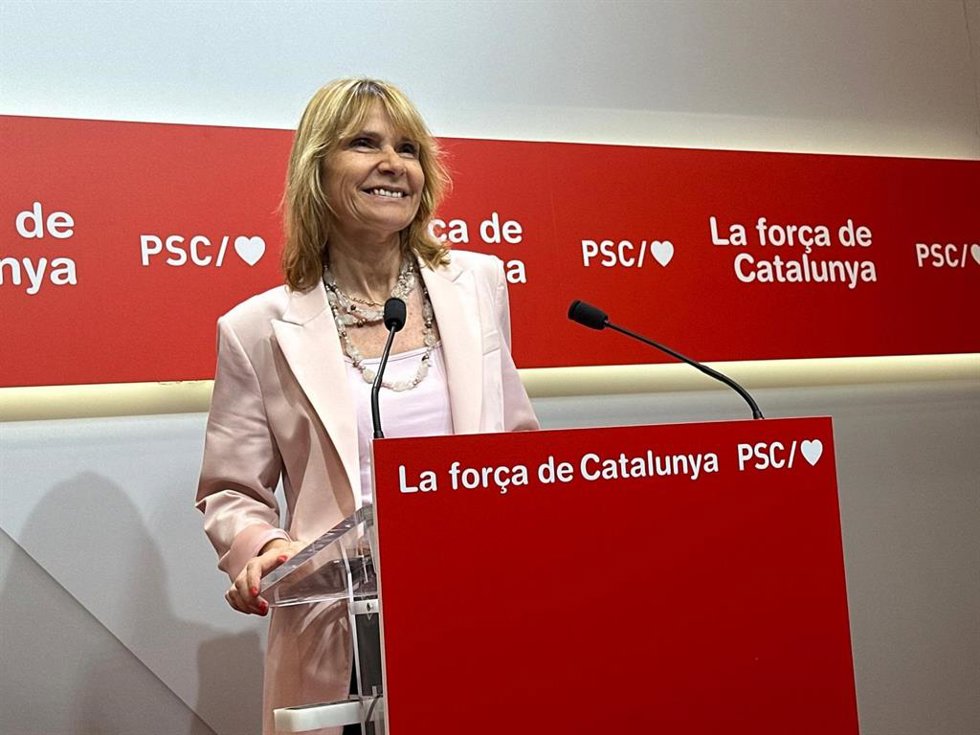 La vicesecretaria primera y portavoz del PSC, Lluïsa Moret