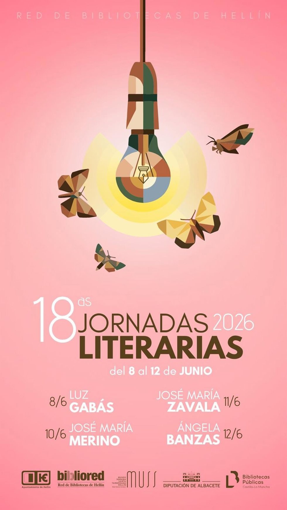 Cartel de las 18 las Jornadas Literarias.
