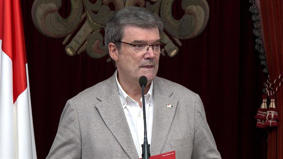 El alcalde de Bilbao, Juan Mari Aburto