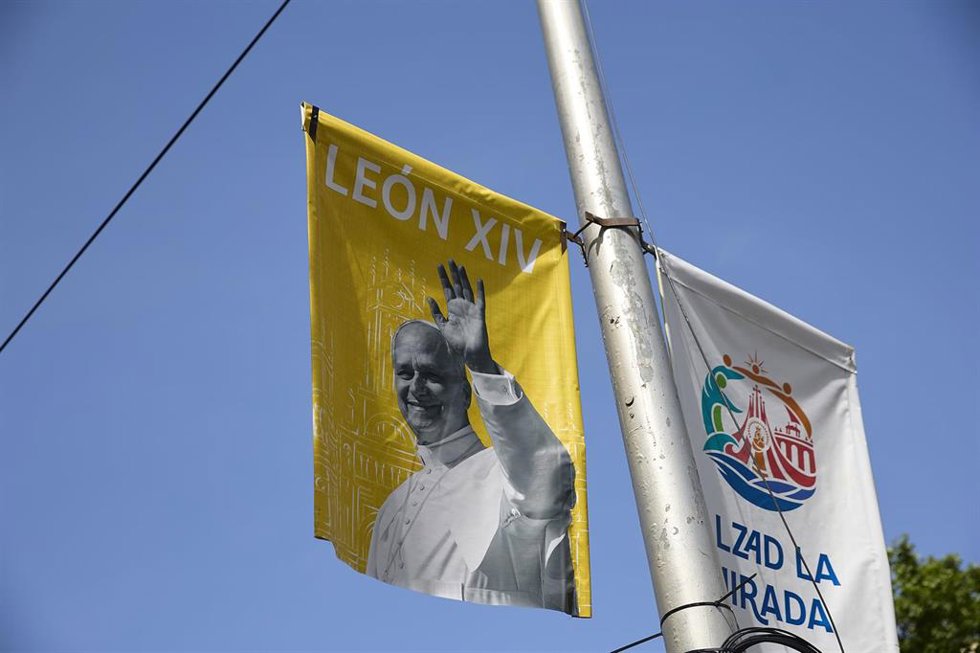 Preparativos para la visita del Papa, a 25 de mayo de 2026, en Madrid (España). 