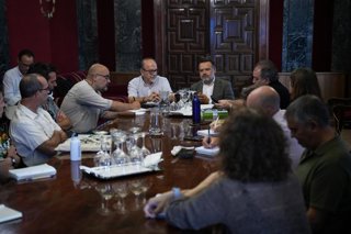 Imagen de archivo de la primera reunión de la Estrategia Provincial de Acción Internacional y Ciudadanía Global, celebrada en la Diputación de Sevilla