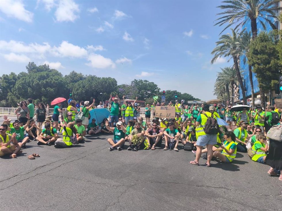 Profesores protestan este lunes en València