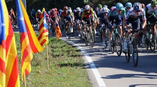 Estelades al pas d'una competició ciclista