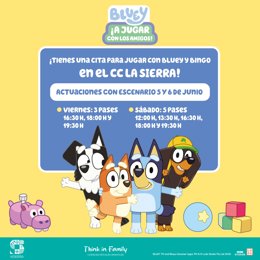 Los personajes de la serie infantil 'Bluey' llegan a Córdoba.