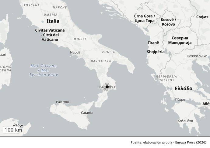 Un terremoto de magnitud 6,2 en la costa de Calabria sacude el sur de Italia