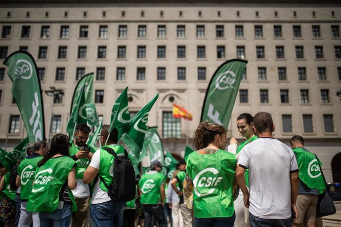 Archivo - Manifestación CSIF 