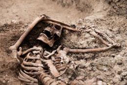 Exhumación de una fosa en el cementerio de Padul (Granada)