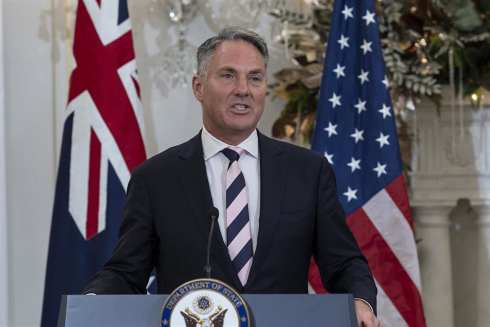 Archivo - El ministro de Defensa australiano, Richard Marles, tras un acto en Washington. 