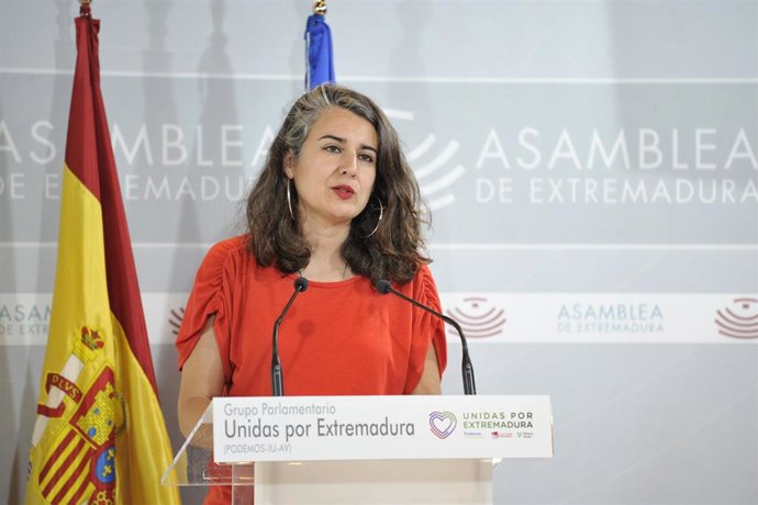 Imagen de archivo de la portavoz de Unidas por Extremadura, Irene de Miguel