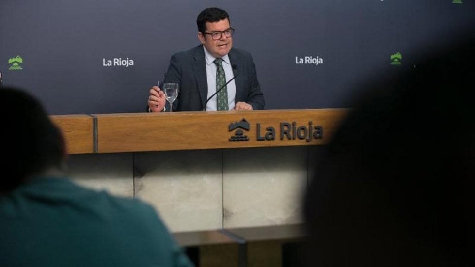 El portavoz del Gobierno de La Rioja, Alfonso Domínguez
