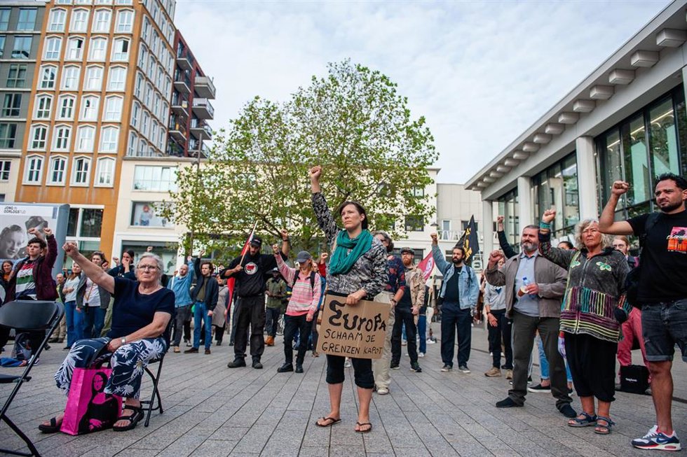 Archivo - Imagen de archivo de una protesta contra las políticas antiinmigratorias en la ciudad de Nimega.