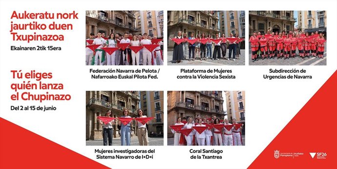 Candidaturas a lanzar el chupinazo.
