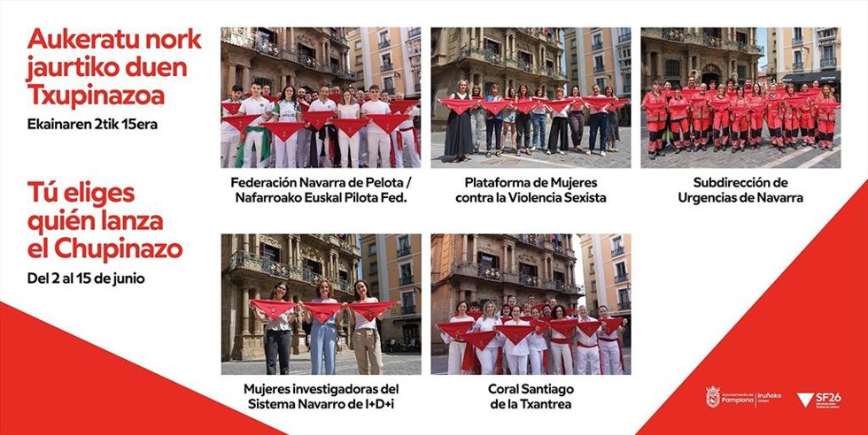 Candidaturas a lanzar el chupinazo.