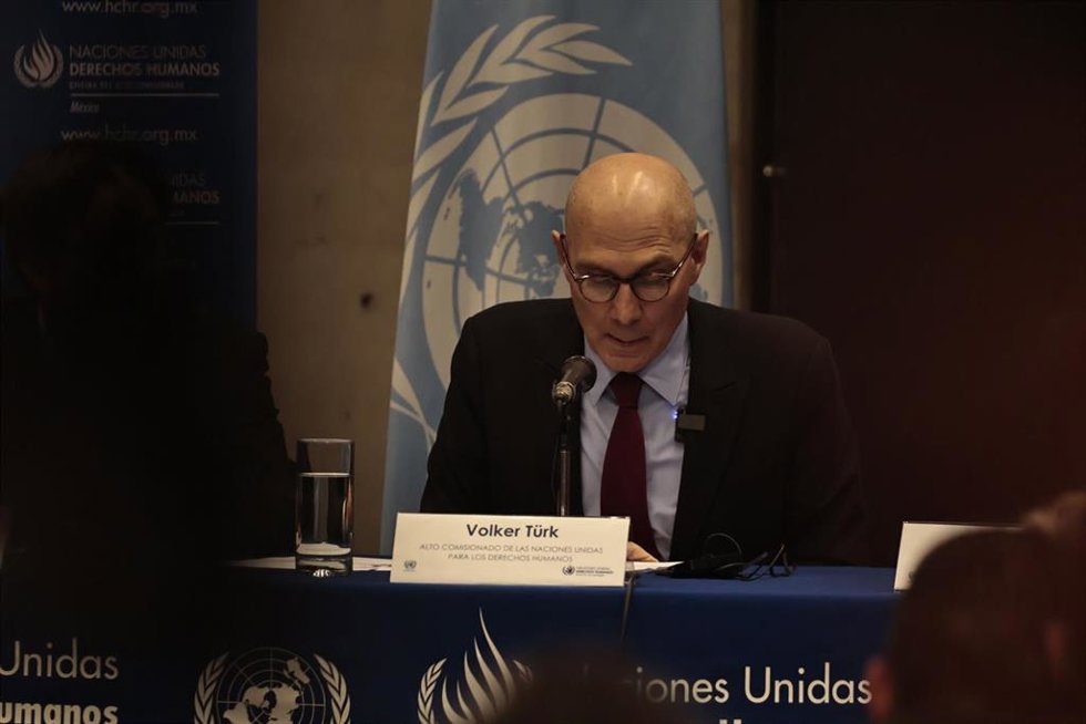 Archivo - El Alto Comisionado de la ONU para los Derechos Humanos, Volkert Turk, durante un viaje oficial a México en abril de 2026 (archivo)