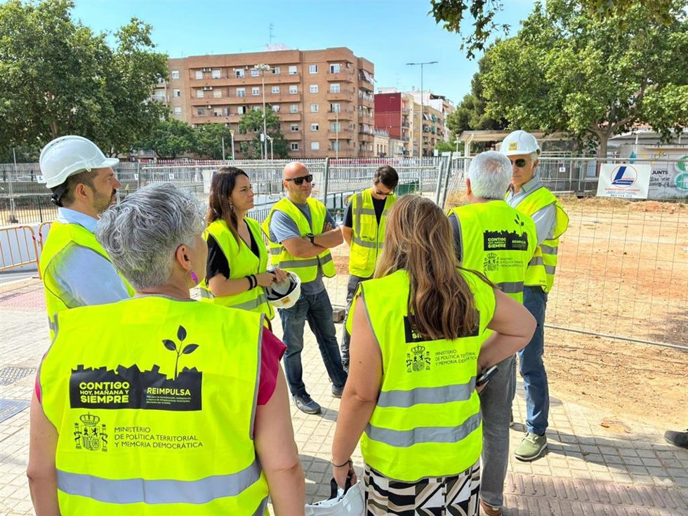 Visita a las obras de la Saleta