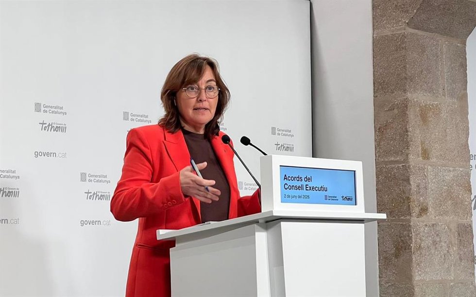 La consellera de Territorio, Vivienda y Transición Ecológica y portavoz de la Generalitat, Sílvia Paneque, en una rueda de prensa tras el Consell Executiu