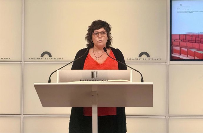 La líder de la CUP al Parlament, Pilar Castillejo