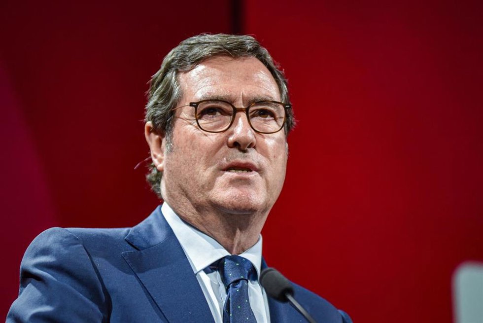 El presidente de la CEOE, Antonio Garamendi. 