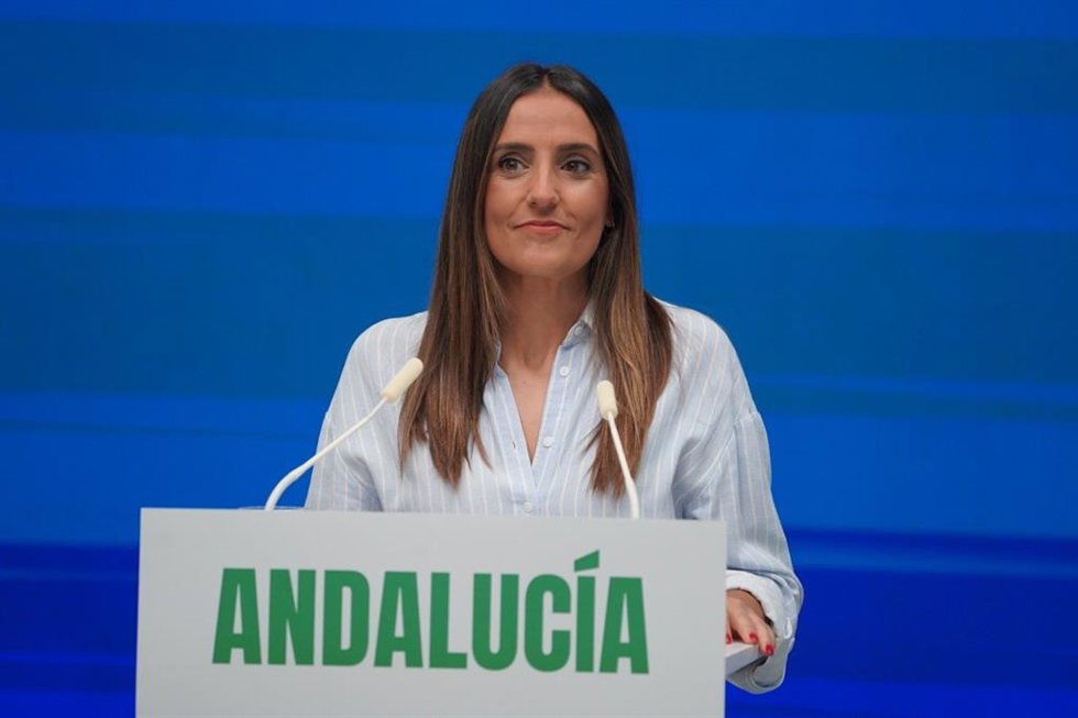 La vicesecretaria de Salud e Igualdad del PP-A, Beatriz Jurado, este martes en Sevilla