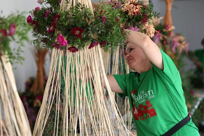 Toledo se convierte durante estos días en la capital de la flor con motivo de la celebración del Corpus Christi