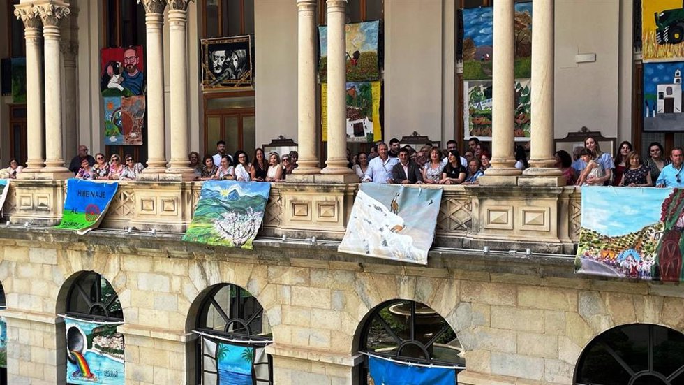Inauguracón de la muestra.