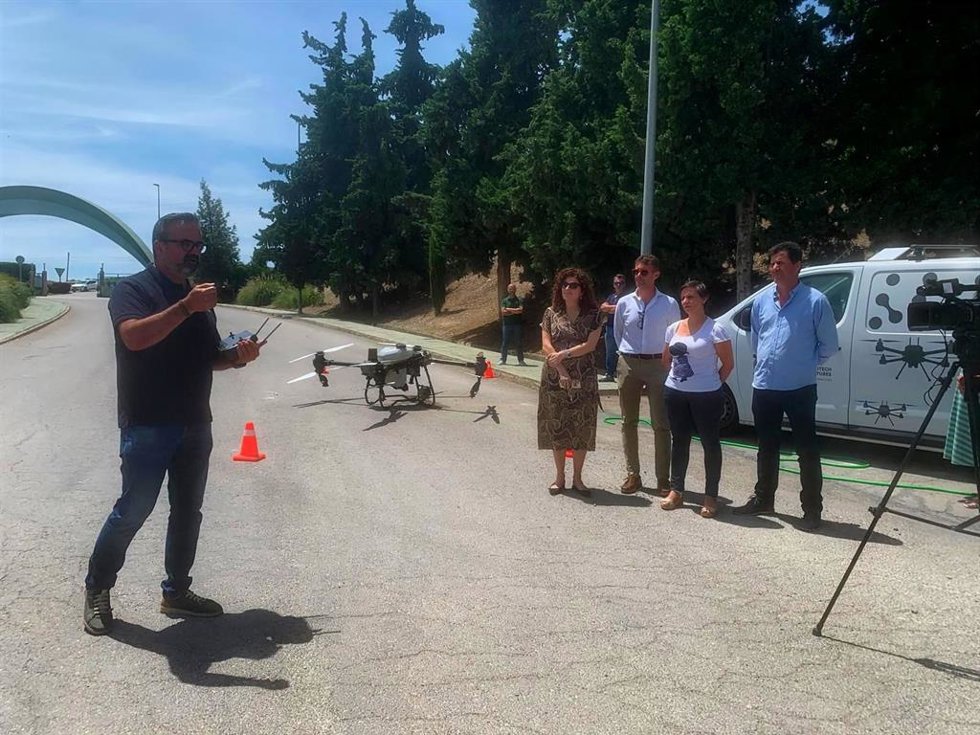 Demostraciones con drones aplicados a la agricultura