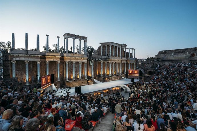 Gala de la 29ª edició dels Premis Max, celebrada anit en el Teatre Romà de Mèrida.