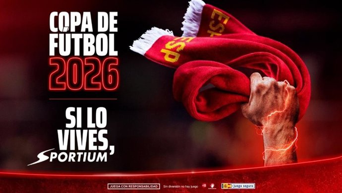 Sportium lanza su campaña global para el Mundial de fútbol de 2026: 'Si lo vives, Sportium'.