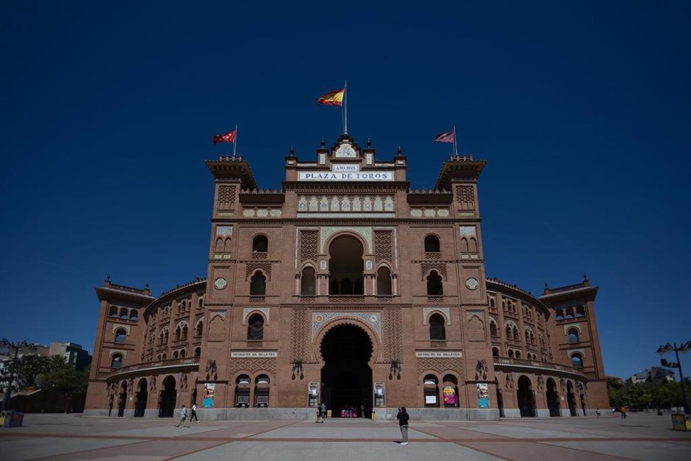 Archivo - Fachada de la plaza de toros de las Ventas, a 18 de abril de 2024, en Madrid (España). El consejero de Medio Ambiente, Agricultura e Interior, ha confirmado que la Comunidad de Madrid tiene intención de estudiar la recuperación de la plaza de to