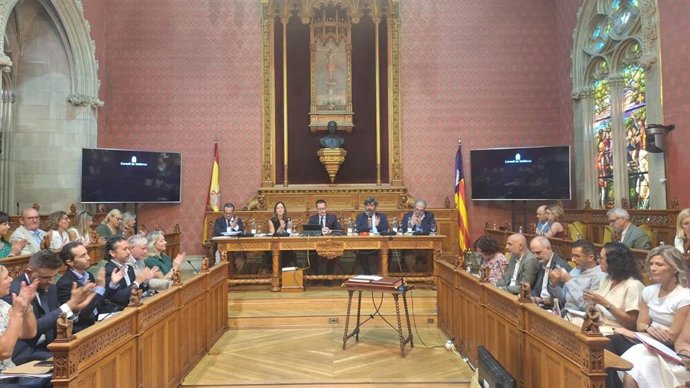 Archivo -  Un pleno del Consell de Mallorca