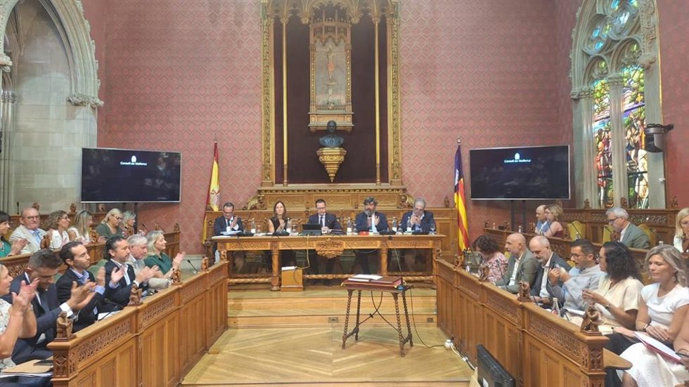 Archivo -  Un pleno del Consell de Mallorca