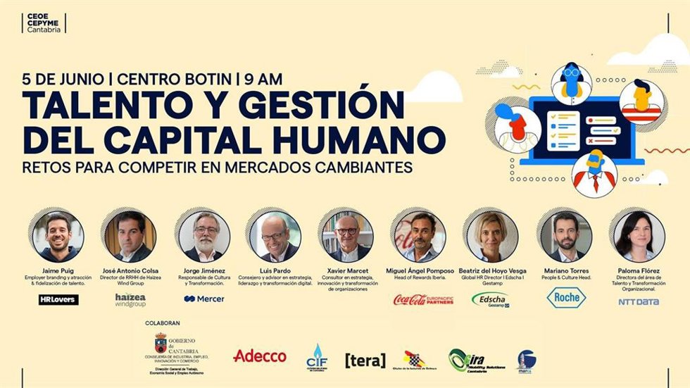 CEOE-CEPYME Cantabria celebra el viernes su plenario centrado en el capital humano