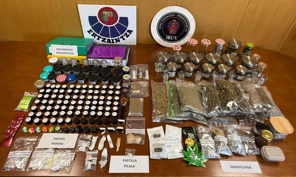 Droga incautada en Irun (Gipuzkoa)