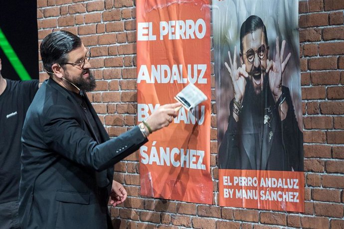 Manu Sánchez en la presentación de su nuevo programa en TVE: 'El perro andaluz by Manu Sánchez'.