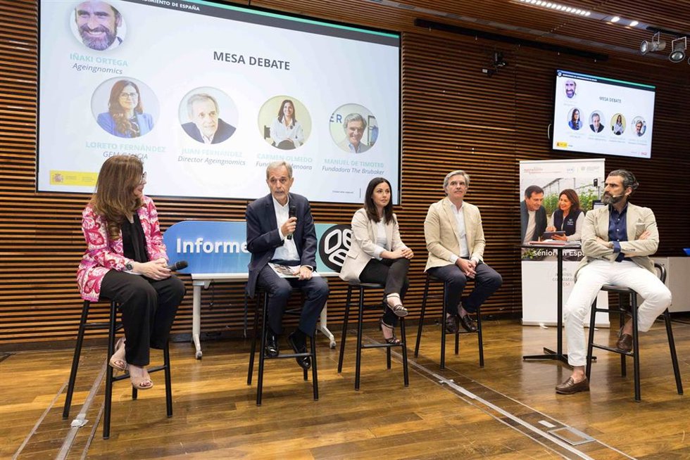 Presentación del informe 'El emprendimiento sénior en España', elaborado por el Centro de Investigación Ageingnomics de Fundación Mapfre, en colaboración con el Observatorio del Emprendimiento de España.