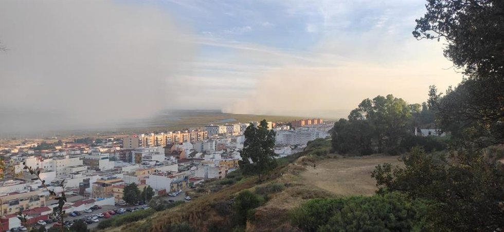 Incendio en Marismas del Burro.
