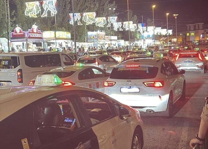 Taxis en la Feria de Córdoba.
