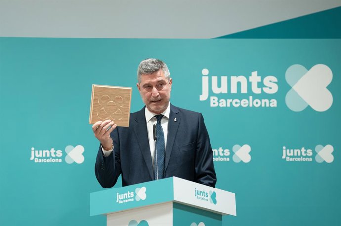 Archivo - El líder de Junts a l'Ajuntament de Barcelona, Jordi Martí
