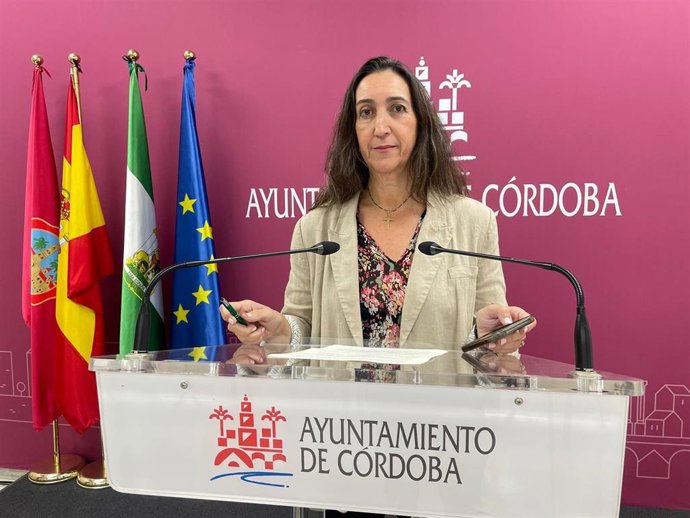 Archivo - La portavoz del grupo de Vox en el Ayuntamiento de Córdoba, Paula Badanelli.