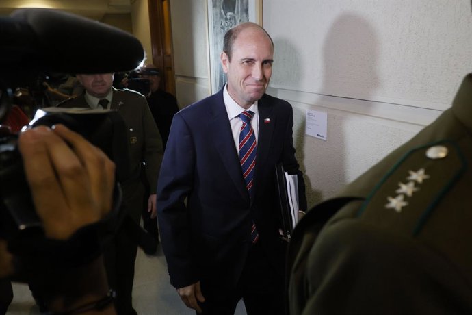Valparaiso, 2 de junio 2026 El ministro de Seguridad Publica Martin Arrau en la Comision de Seguridad Publica del Senado Sebastian Cisternas/Aton Chile