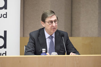 El presidente de Fad Juventud, José Ignacio Goirigolzarri, durante el acto de lanzamiento del 40 aniversario de Fad Juventud, a 20 de mayo de 2026, en Madrid (España). El acto se celebra bajo el lema ‘40 años al lado de la juventud’.