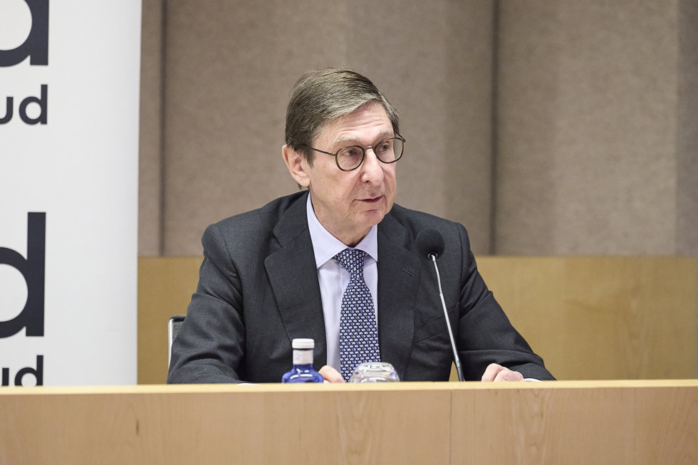 El presidente de Fad Juventud, José Ignacio Goirigolzarri, durante el acto de lanzamiento del 40 aniversario de Fad Juventud, a 20 de mayo de 2026, en Madrid (España). El acto se celebra bajo el lema ‘40 años al lado de la juventud’.