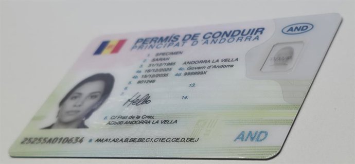 Andorra Drivers License2/OSD