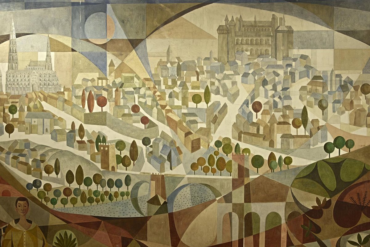El mural de Antonio Hernández Carpe en la Universidad Laboral de Toledo es declarado Elemento de Interés Patrimonial