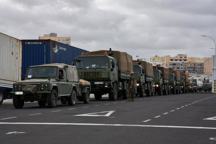 Despliegue de vehículos militares de España