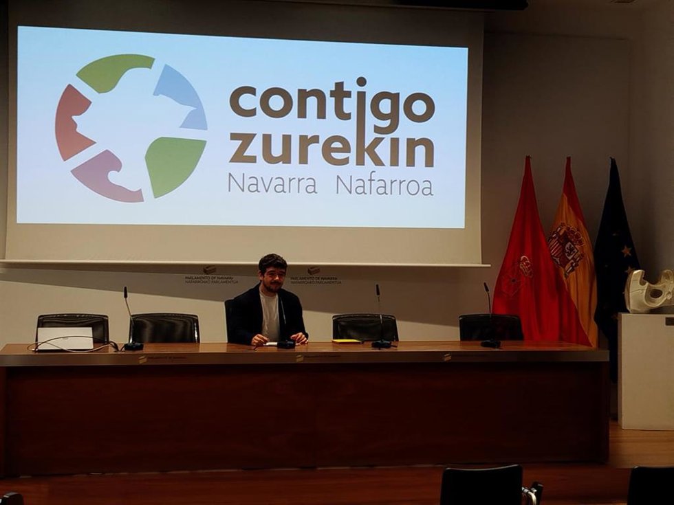 El parlamentario de Contigo-Zurekin Miguel Garrido
